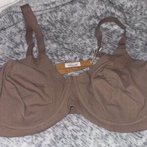 SKIMS Fits Everybody Unlined Demi Bra- Umber